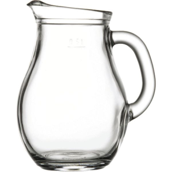 Pasabahce Karaffe aus Glas 0,5 Liter, VE: 6 Stück, GL3302500