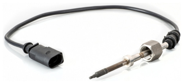 HELLA Sensor, Abgastemperatur, 2-polig, geschraubt, Kabel: 410mm, 6PT 014 494-831