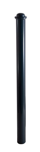 Schake Absperr-Stilpfosten Serie 481B Ø 82 mm, ortsfest, zum Einbetonieren mit Erdanker, Gesamtlänge ca. 1300 mm, ohne Verschluss, ohne Öse, 481B