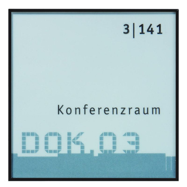 Stein HGS Türschild 'New Age black edition', 120 x 120 mm, na7000