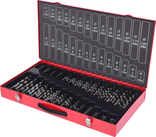 KS Tools HSS-G Spiralbohrer-Satz, 230-teilig, 1-13mm, 330.2650