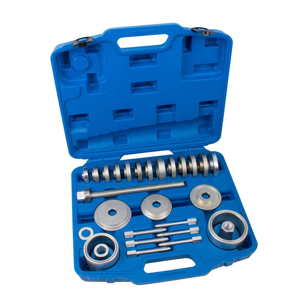 RepTools Universaler Radlager-Werkzeugsatz, bis Ø 91,5 mm, 31-teilig Inkl. Abdrückbolzen für Radnabe, 31-teilig, XXL-117904