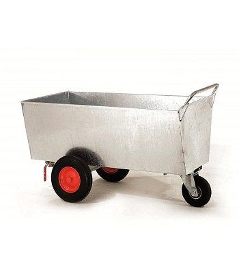 Growi Transportwagen 600 Liter verzinkt, mit Auslaufhahn 2 Zoll, 10129100