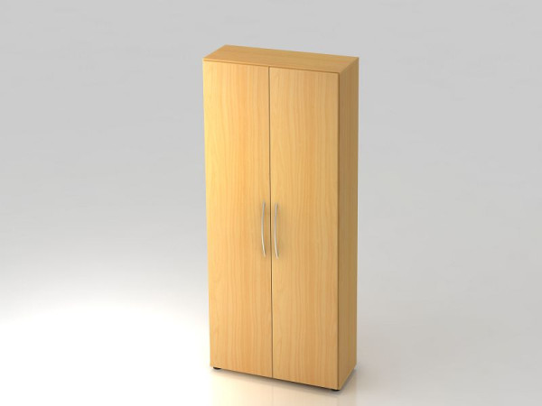 Hammerbacher Schrank 5OH 34, 6cm tief Bogengriff Buche/Buche, 80x34,6x188 cm (BxTxH), V4100/6/6/BM