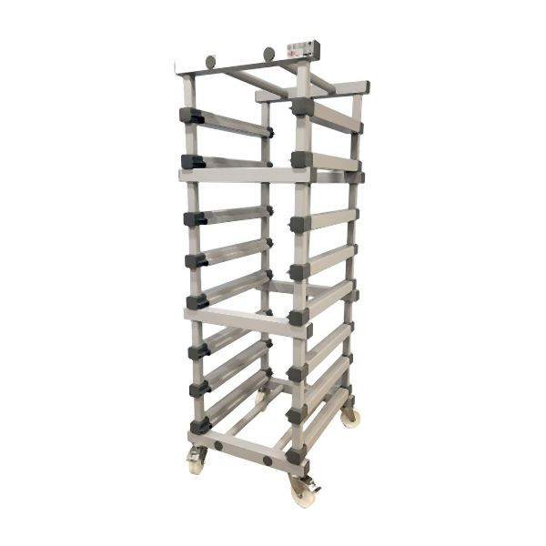 REA Grey Regalwagen EN (600x400mm) 8x 120mm, Hochwertiger Kunststoff, 307.292