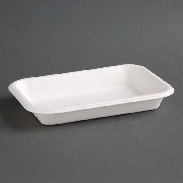 Fiesta Compostable kompostierbare Menüschalen aus Bagasse 68cl (50 Stück), FC531