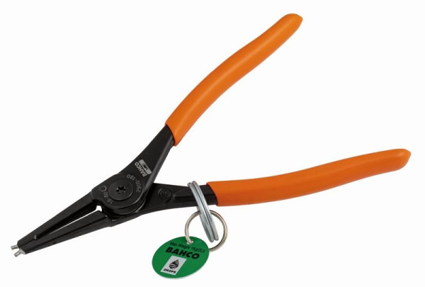 Bahco Zange für Außen-Sicherungsringe mit geraden Backen, phosphatiert mit Edelstahlring, 180 mm, TAH2900-180