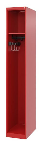 C+P Feuerwehrspind Evolo, Modell EXPERT, 1 Abteil, H1850B300T500 mm, Feuerrot, 0491015-10 S10002