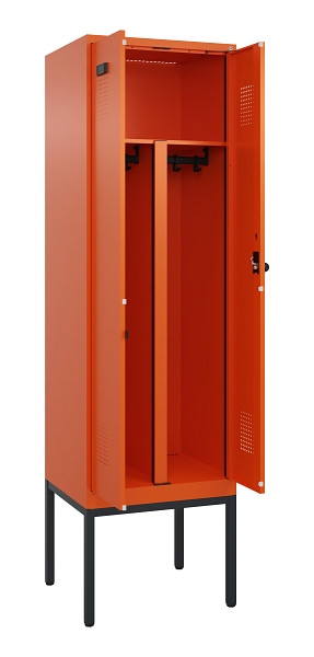 C+P PSA Doppel-Spind Evolo PLUS, Gestell, 2 Abteile, 2120x600x500mm, 2004/2004, Drehriegel, 0490327-20P S10023