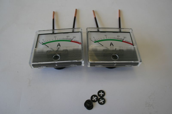 ELMAG Amperemeter 0-30 A, 70x60mm für EUROSTART 220/420/450/451 & 500 Aut.STARTMASTER 165-210, 9505210