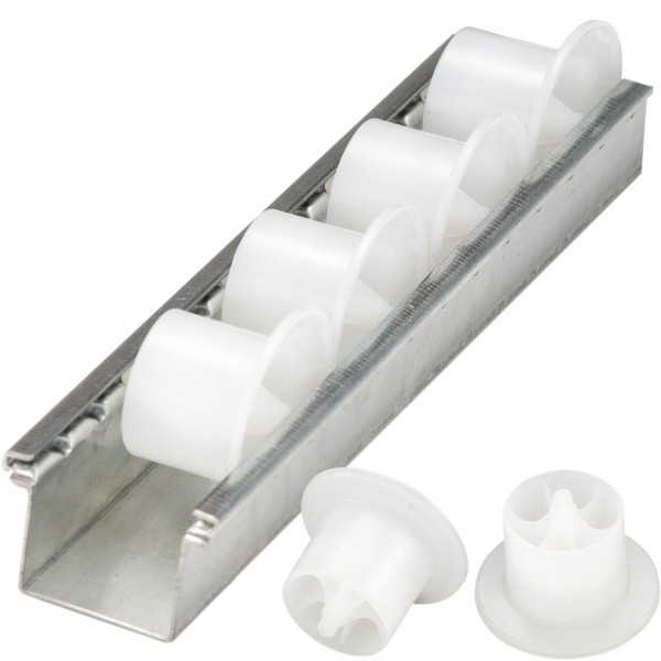 BITO Rollenleiste SDS /Spurkranzrolle 2000, Teilung: 42 ohne Lochung, Meterware, C0630-0136
