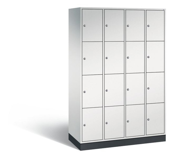C+P Schließfachschrank Intro, 16 Fächer, H1950xB1220xT490 mm, Grau, 8470-401 S10130