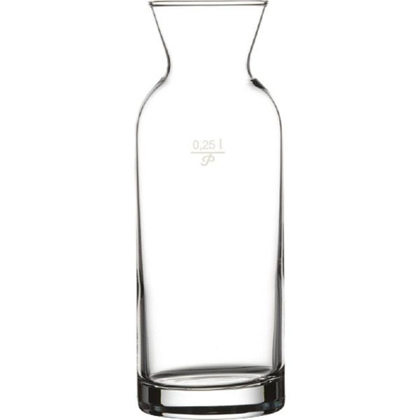 Pasabahce Wein- / Wasserkaraffe aus Glas 0,25 Liter, Ø 63 mm, Höhe 172 mm, VE: 12 Stück, GL4701250