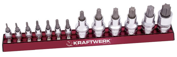 Kraftwerk Bit für TX-Schrauben-Steckschlüssel-Satz 1/4" & 1/2". 13 tlg MAGALU, 99045