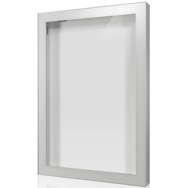 Stein HGS Schaukasten -Infomedia CL- mit Sicherheitsschloss, grün, 170mm/150mm, Passepartout in RAL 7035 lackiert, Maße (B x H): 850 x 1240 mm, 21142-02021