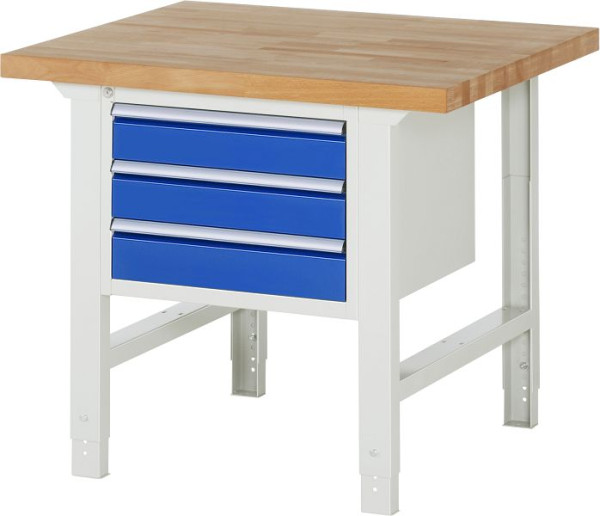 RAU Werkbank Serie 7000 - Modell 7127, B1000 x T900 x H790-1140 mm, 13-7127A1-109B4H.11