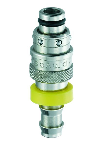 Prevost Gerader Stecker für Schlauchanschluss, Durchgang 8 mm, für Schlauch mit Innen-Ø= 13 mm, VE: 10 Stück, CPI 086813CN
