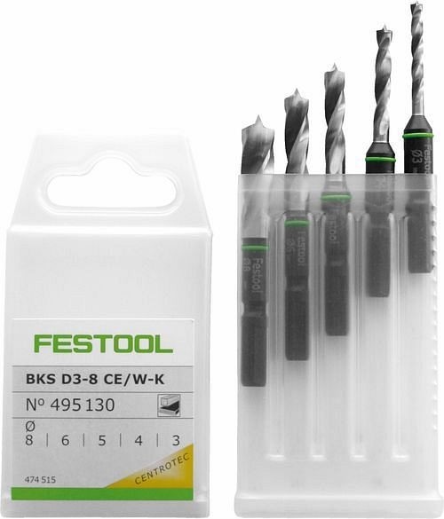 Festool Bohrerkassette BKS D 3-8 CE/W-K, VE: 5 Stück, 495130