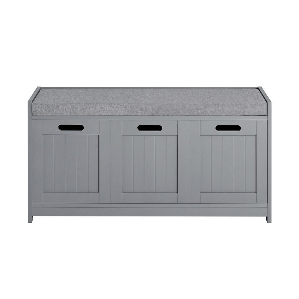 SoBuy Schuhbank mit einer Schublade Grau 90x35x44.5cm, Funktional, FSR80-SG