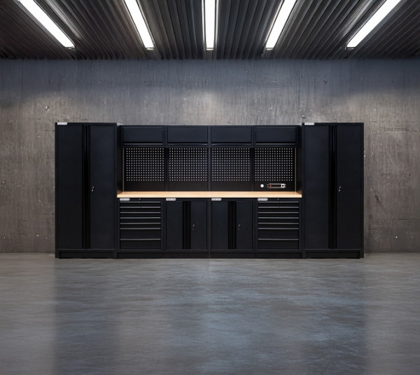 FEISTOS Werkstatteinrichtung EOS 13 Blackline Schwarz, 61x455x200cm, FE77713