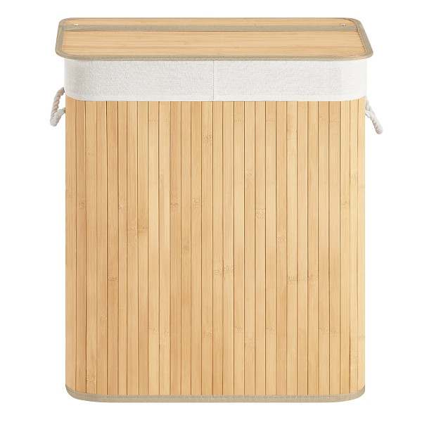 SONGMICS Wäschekorb, Gelb, 54x34x61 cm, LCB074Y01, 0194343640150