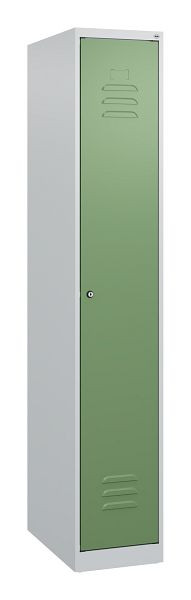 C+P Umkleidespind Classic PLUS, 1700x300x500mm, 7035/6011, Zylinderschloss, 0800007-10 S10025