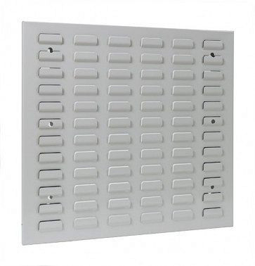 ADB Schlitzplatte, waagerechte Kiemenschlitzung, L493xB456 mm, Farbe grau, RAL 7035, 23021