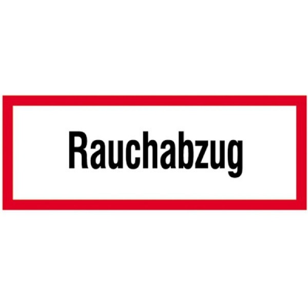 Stein HGS Hinweisschild, Rauchabzug, 148x52mm/Alu, langnachleuchtend, 38.2604