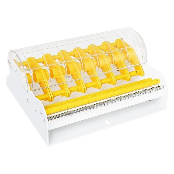 Hygiplas Multi-Etiketten Metall-Spender, 134(H)x291(W)x210(L)mm, Kompatibel mit allen 1'' Etikettenrollen, JC814