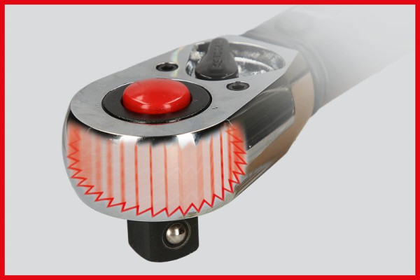 KS Tools 1/2" ERGOTORQUE®precision Ratschen-Drehmomentschlüssel, 80-420Nm, 516.1582