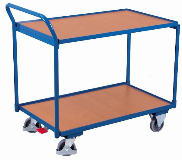 VARIOfit Tischwagen mit 2 Ladeflächen, Außenmaße: 1.125 x 625 x 1.010 mm (BxTxH), sw-600.500