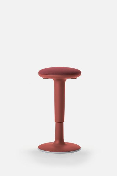 Bisley Höhenverstellbare Stehhilfe, Gepolsterte, drehbare Sitzfläche, Farbe red, TUCPXN004