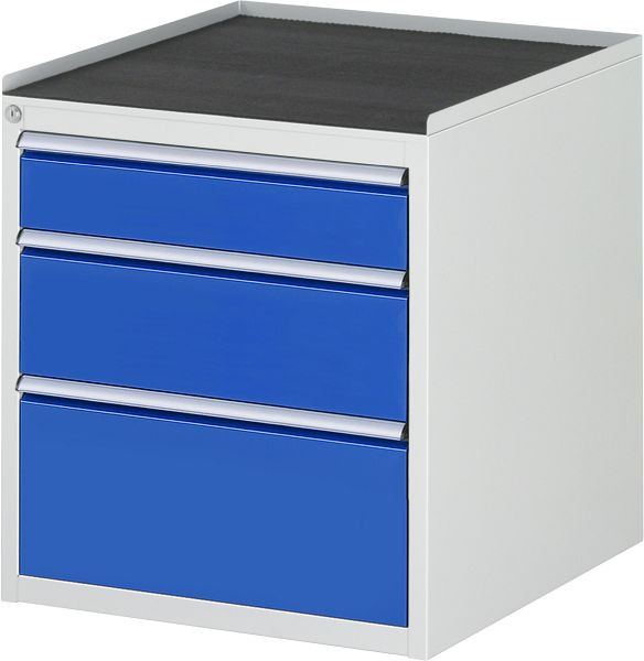 RAU Schubladenschrank Serie 7000, B580xT650xH645mm, Schubladen: 1xH120, 1xH180, 1xH240mm, Metallauflage, 03-L3.16A-MT.11