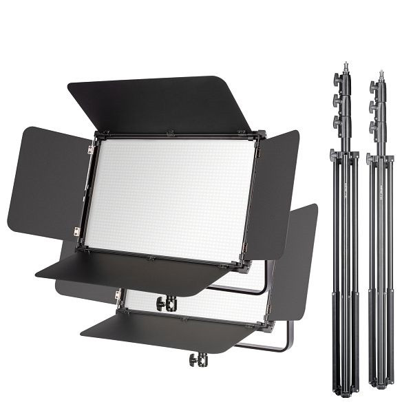 Walimex pro LED Leuchte Niova 150-F Pro 150W Bi Color Set2, 1023221