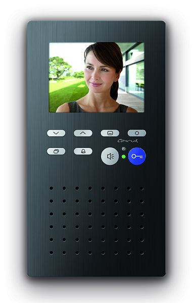 TCS Video Innenstation zum Freisprechen Serie Carus ORIGO, Aufputzmontage schwarz, CAI2000-0156