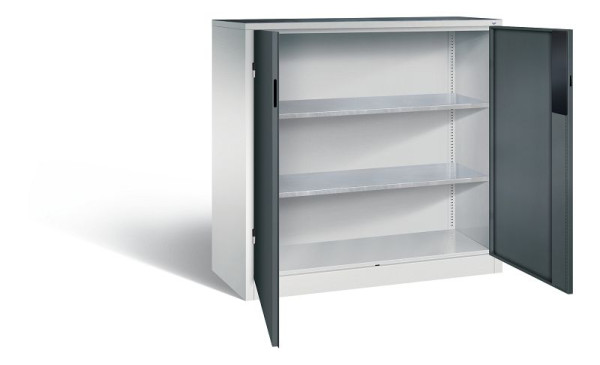 C+P Werkzeugschrank Acurado, H1200xB1200xT500mm, Farbe: Lichtgrau / Anthrazitgrau, Muldengriff, 8531-052 S10196