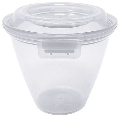 Contacto Eco-Takeouts Behälter, weiß, Suppen-/Soßen-/Beilagen, groß, mit Klappdeckel, 355 ml, VE: 12 Stück, 1108/350