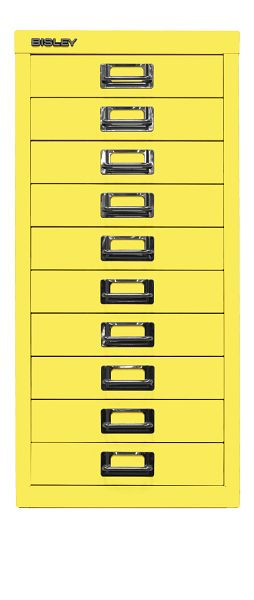 Bisley MultiDrawer, 29er Serie, DIN A4, 10 Schubladen, zinkgelb, L2910641