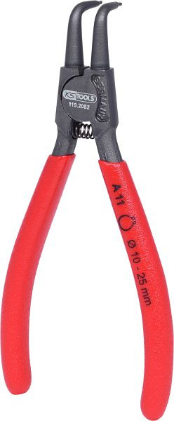 KS Tools Außen-Sicherungszange, abgewinkelt, 12-25 mm, 119.2052