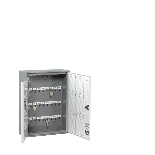BURG-WÄCHTER Schlüsselschrank V-PZ 6700/108 Türanschlag rechts, 108 Haken, vorgerichtet für Profil-Halbzylinder, HxBxT (außen): 380 x 285 x 105mm, 12260