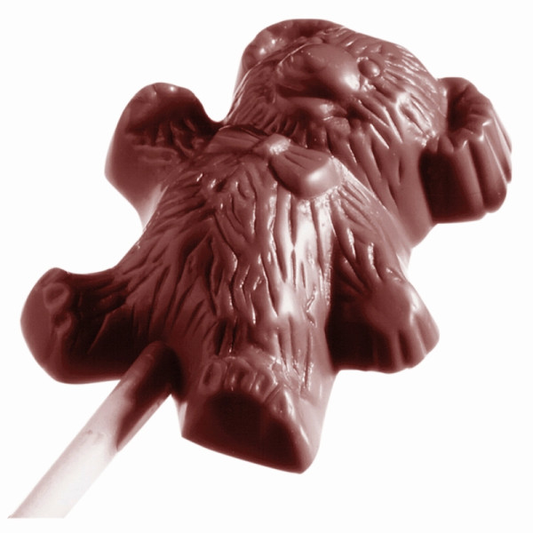 Schneider Schokoladen-Form Lolli, Teddybär, 275x135 mm -48x37x15 mm, 421354