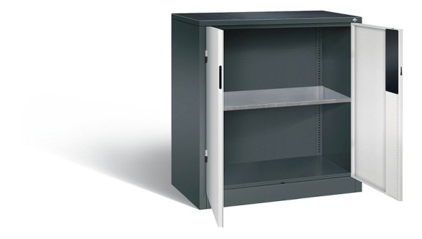 C+P Werkzeugschrank Acurado, H1000xB930xT500mm, Farbe: Anthrazitgrau / Lichtgrau, Muldengriff, 8821-052 S10373