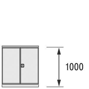 BITO Flügeltür 1000x1075 RAL7035 Set, 29952