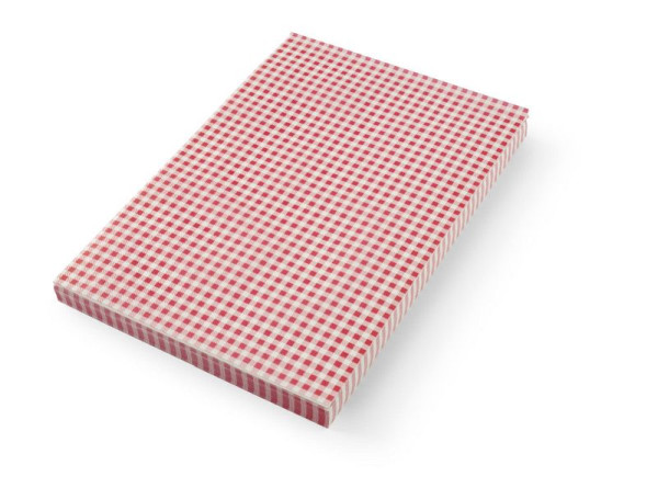 Hendi Platzset aus fettdichtem Papier Karomuster - VE: 500 Stück, 420 mm, 678152