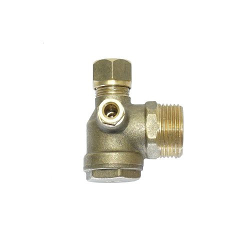 AEROTEC Rückschlagventil 3/4 Zoll AG - 10 mm Rohr mit Entlastungsanschluss, 9048009-PS