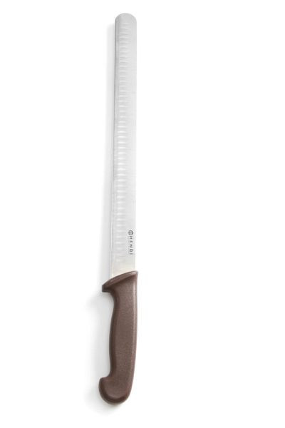 Hendi Schinken-/ Lachsmesser, LxBxH: 490x25x40 mm, Braun, 842966