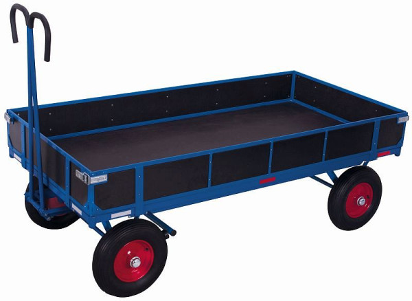 VARIOfit Handpritschenwagen mit Bordwand, Außenmaß: 1.280 x 830 x 1.340 mm (BxTxH), zu-15131