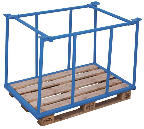 VARIOfit Palettenaufsatz Typ 75, Innenmaße: 1.200 x 735 mm, RAL 5012 lichtblau, Nutzhöhe: 955 mm, pa-080.017