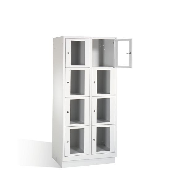 C+P Schließfachschrank Classic, H1800xB810xT500mm, Farbe: Lichtgrau, 8020A224 S10001