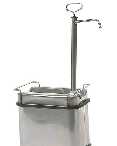 DENIOS Edelstahlpumpe für brennbare Flüssigkeiten und Chemikalien, mit PTFE-Dichtung, 117231